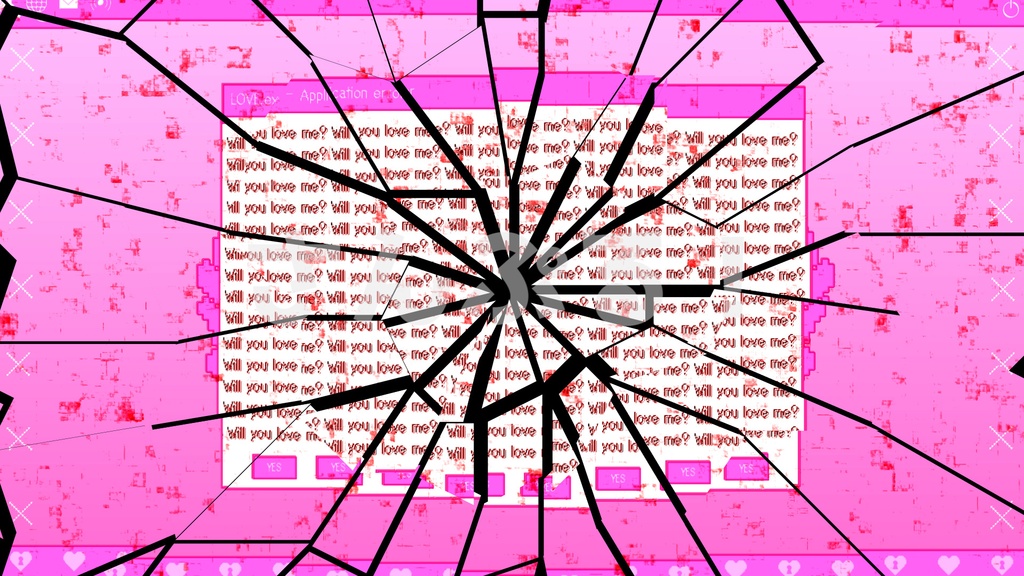 SP画面切替【LOVE.exe - Installer another 2色】映像素材:トランジション:Youtuber:Vtuber