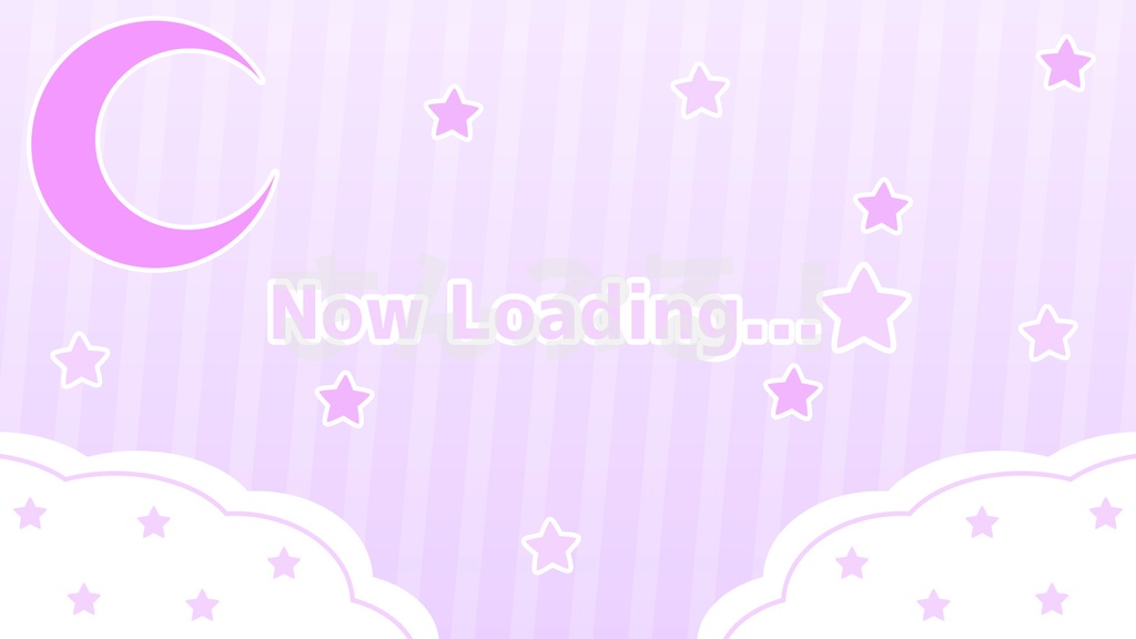 SP画面切替【ゆめかわスターナイト 6色】映像素材:トランジション:Youtuber:Vtuber