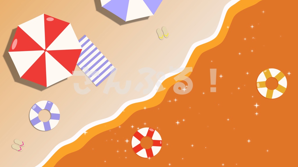 SP画面切替【ビーチリゾート 3色】映像素材:トランジション:Youtuber:Vtuber