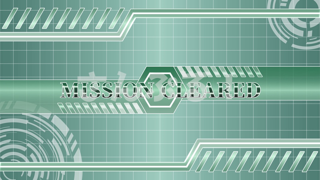 SP画面切替【MISSION START & CLEARED 2種5色】映像素材:トランジション:Youtuber:Vtuber