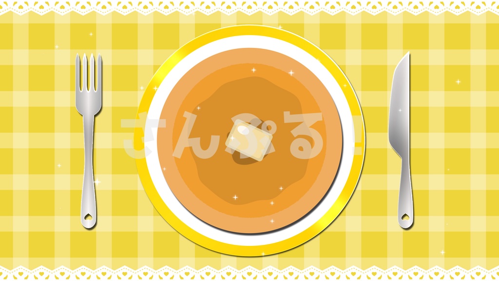 SP画面切替【パイ&ケーキ 6種】映像素材:トランジション:Youtuber:Vtuber