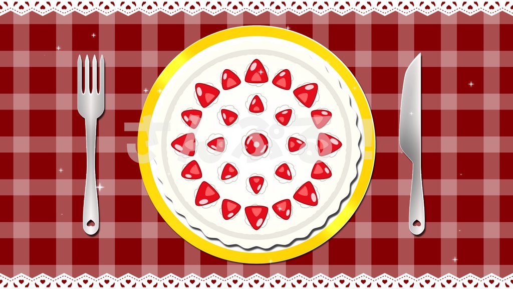 SP画面切替【パイ&ケーキ 6種】映像素材:トランジション:Youtuber:Vtuber