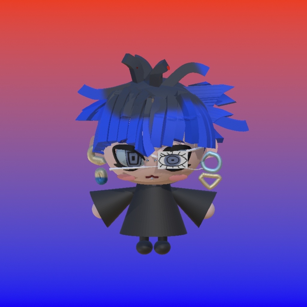 面影歪　アクリルキーホルダー