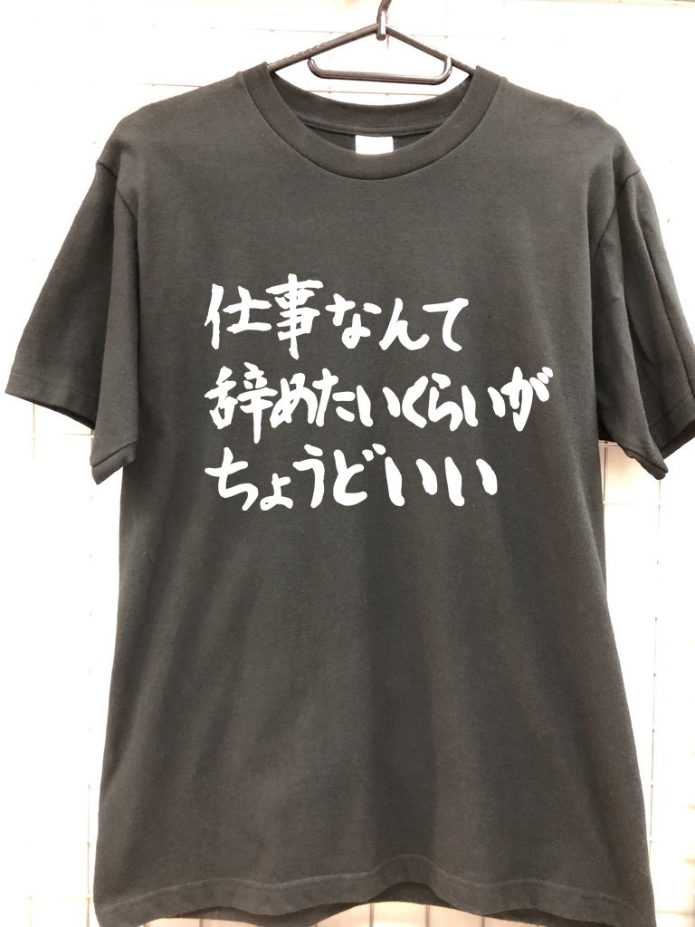 仕事なんて辞めたいくらいがちょうどいい　Ｔシャツ