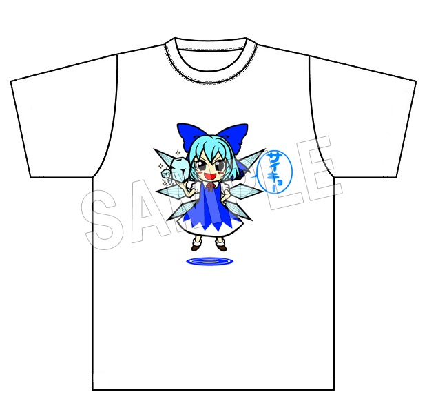 東方Project　チルノ(カラー)Tシャツ『サイキョー』