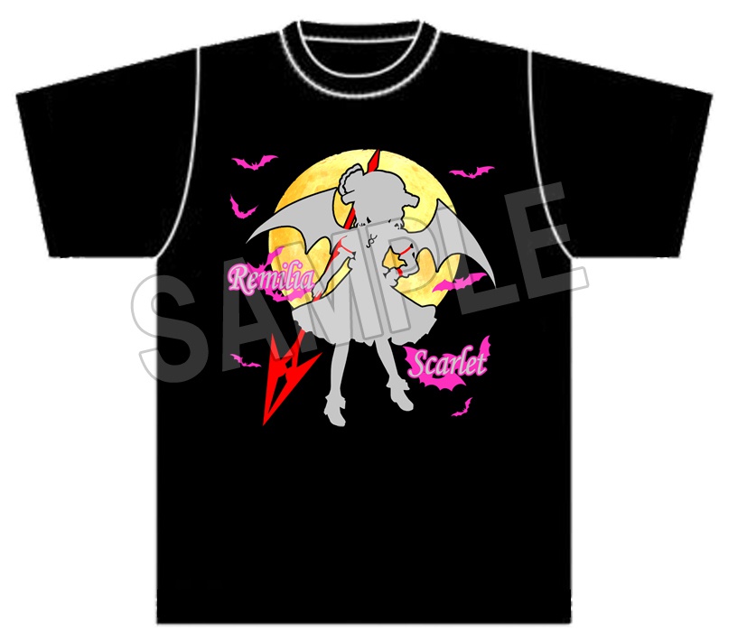 東方Project　シルエット新 黒Tシャツ『レミリア・スカーレット』