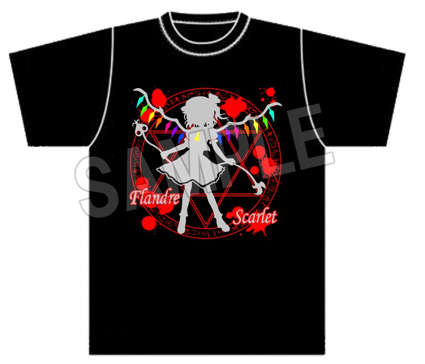 東方Project　シルエット新 黒Tシャツ『フランドール・スカーレット』