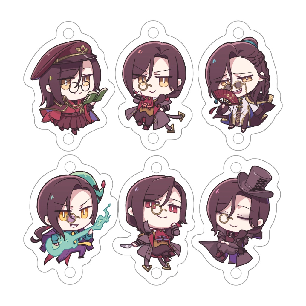 【非公式】つながる探偵アクキー 6種