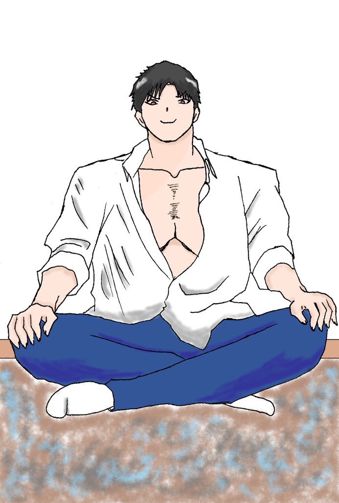 男の人　ワイシャツ