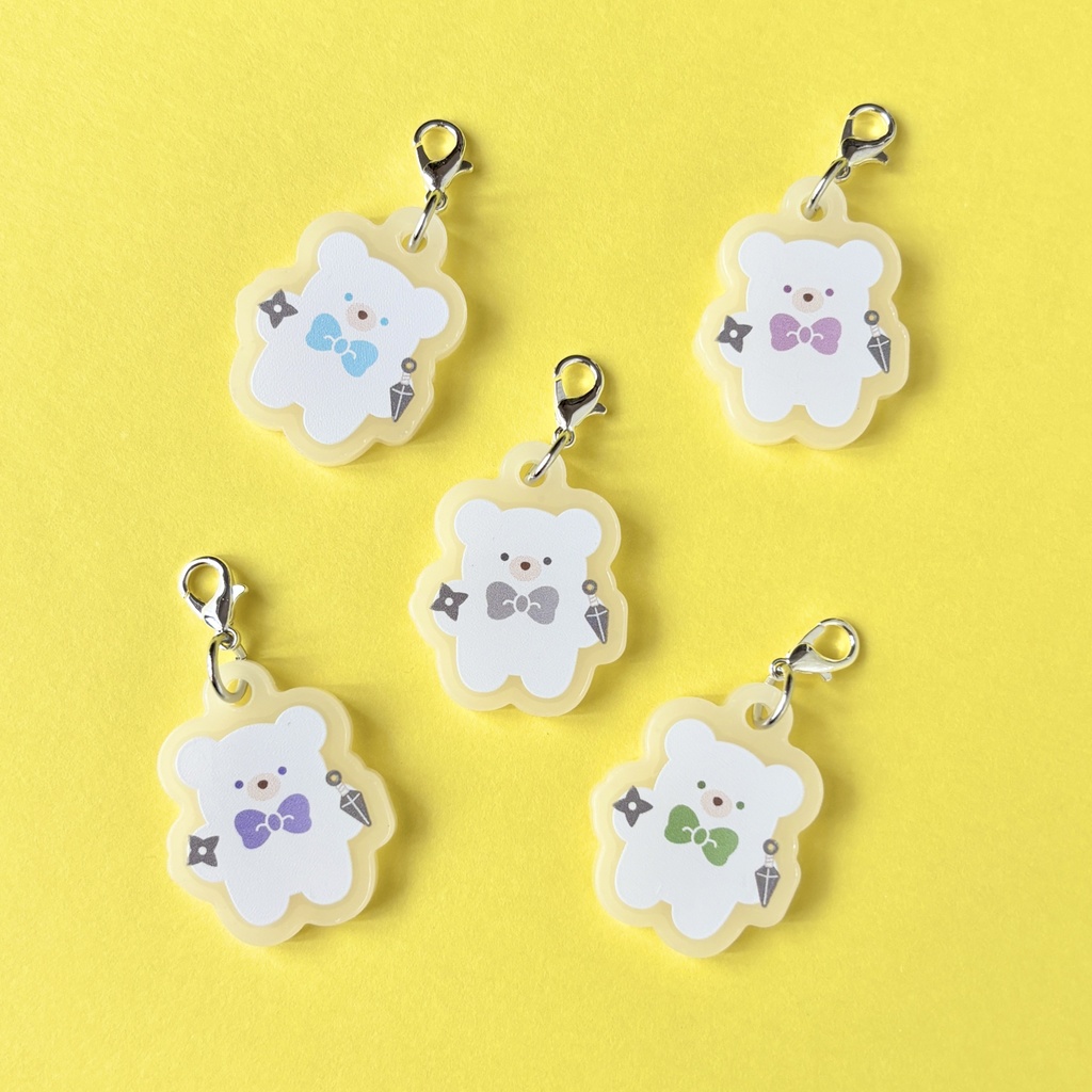 迷子札チャーム(忍者くま)