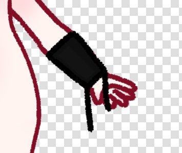 VTUBER PUZZLE - Chibi YCH - Black Arm Sleeves (Outfit Accessory)