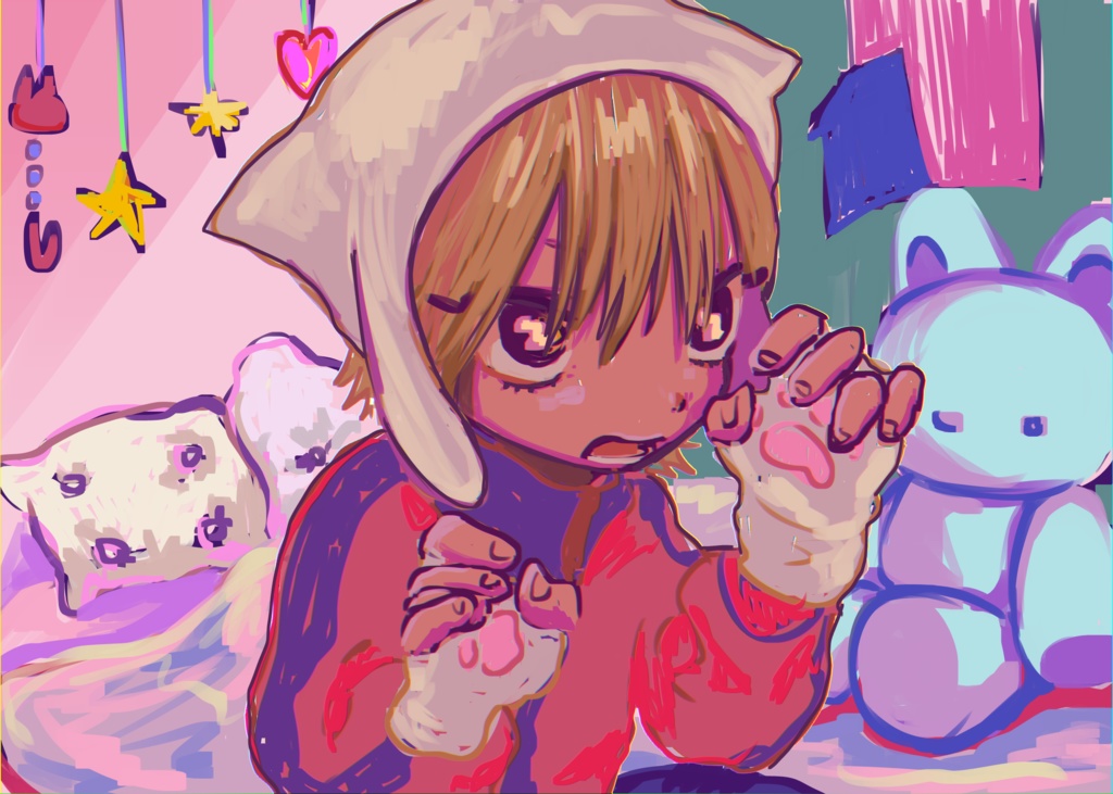 ねこっ子Tシャツ