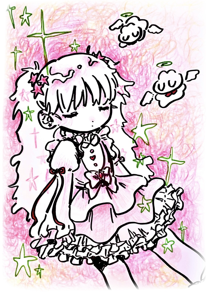 ふわふわピンク