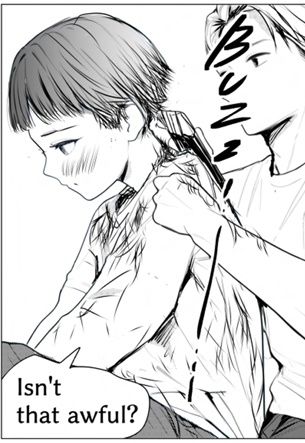 【Part 1】At the house of my crush's teacher - A girl gets her hair cut short just the way he likes it