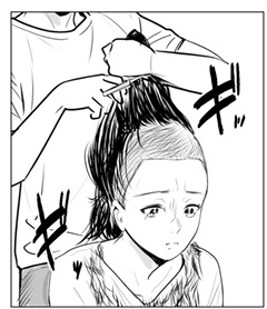 New model tricked into shaving her head in hair-cutting video!