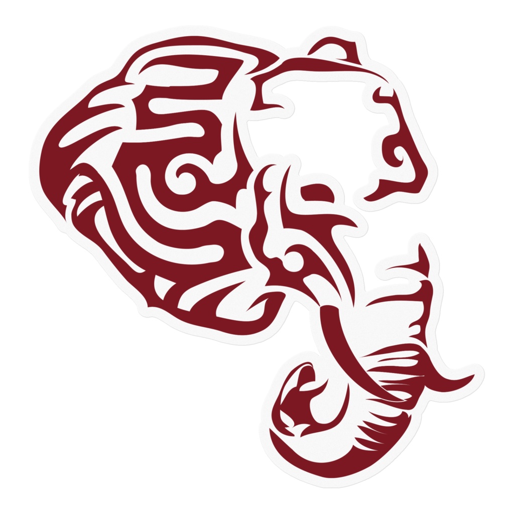 TRIBAL象Aバーガンディ