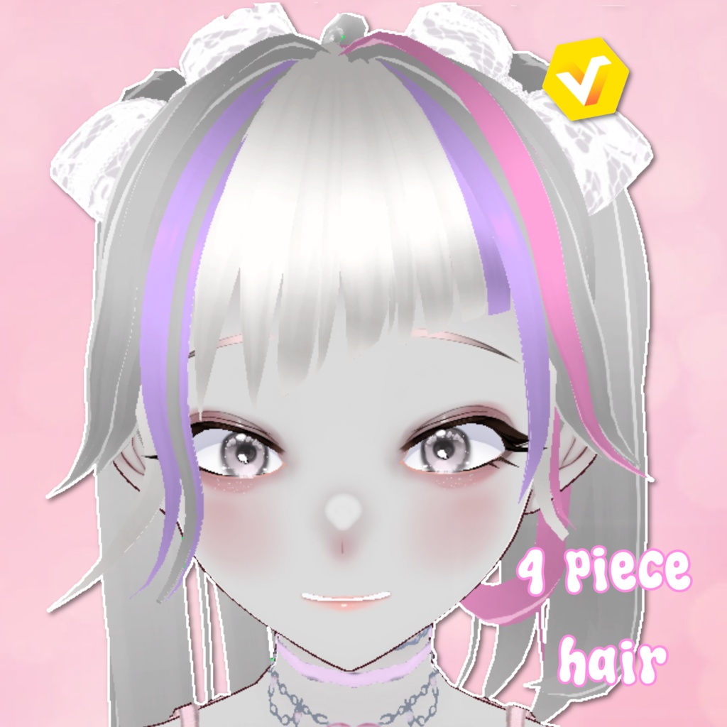 Cute Slanted Pigtails Hair ♡