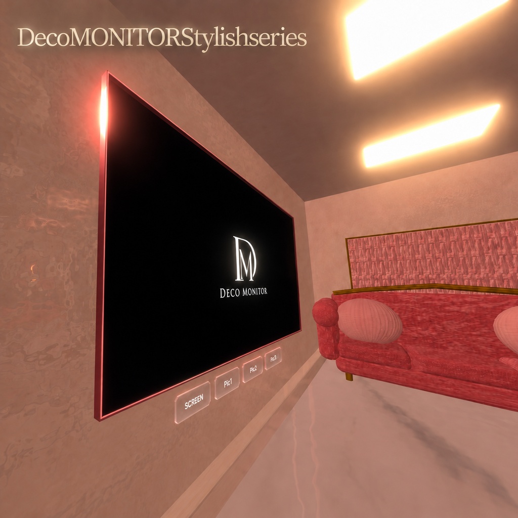 【無料】【cluster対応】DecoMONITOR