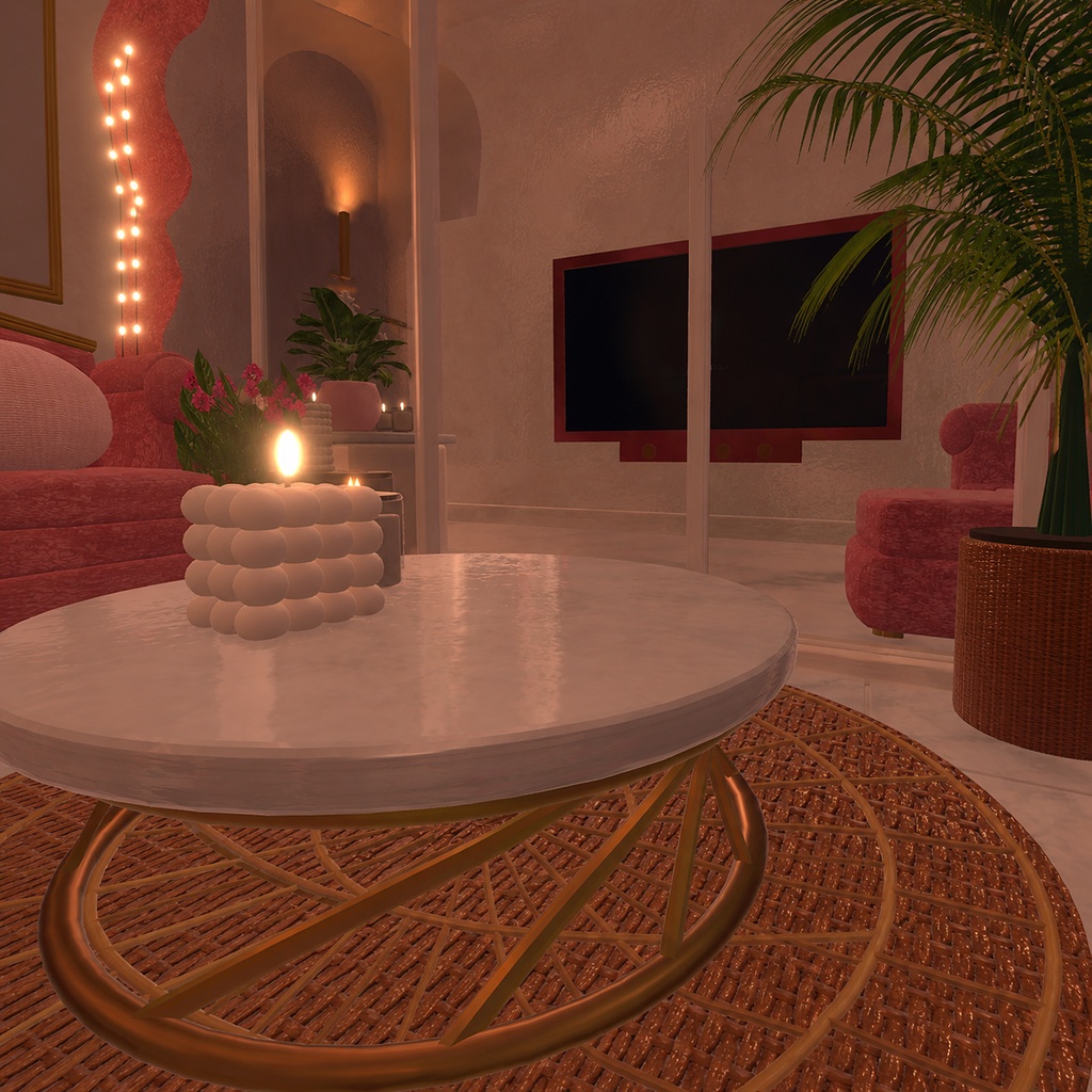 【無料】【Cluster対応】ワールドアセットROSE NIGHT DREAM TERRACE