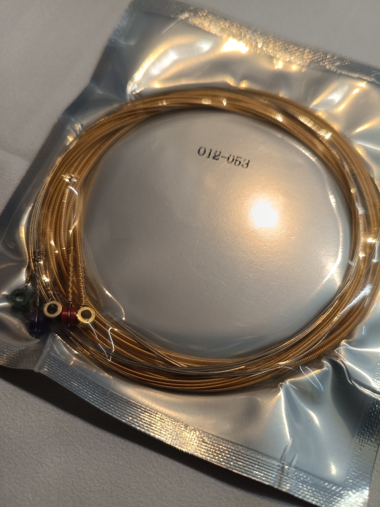 【初回版限定オマケ付き】アコースティックギター弦 Lightゲージ"12-53"【OK Sound】