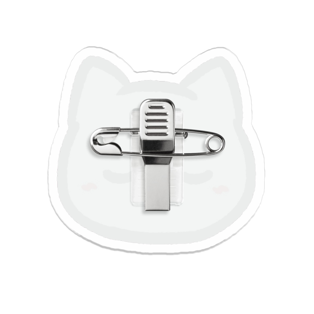 猫谷ここ 手描きアクリルバッジ(B)