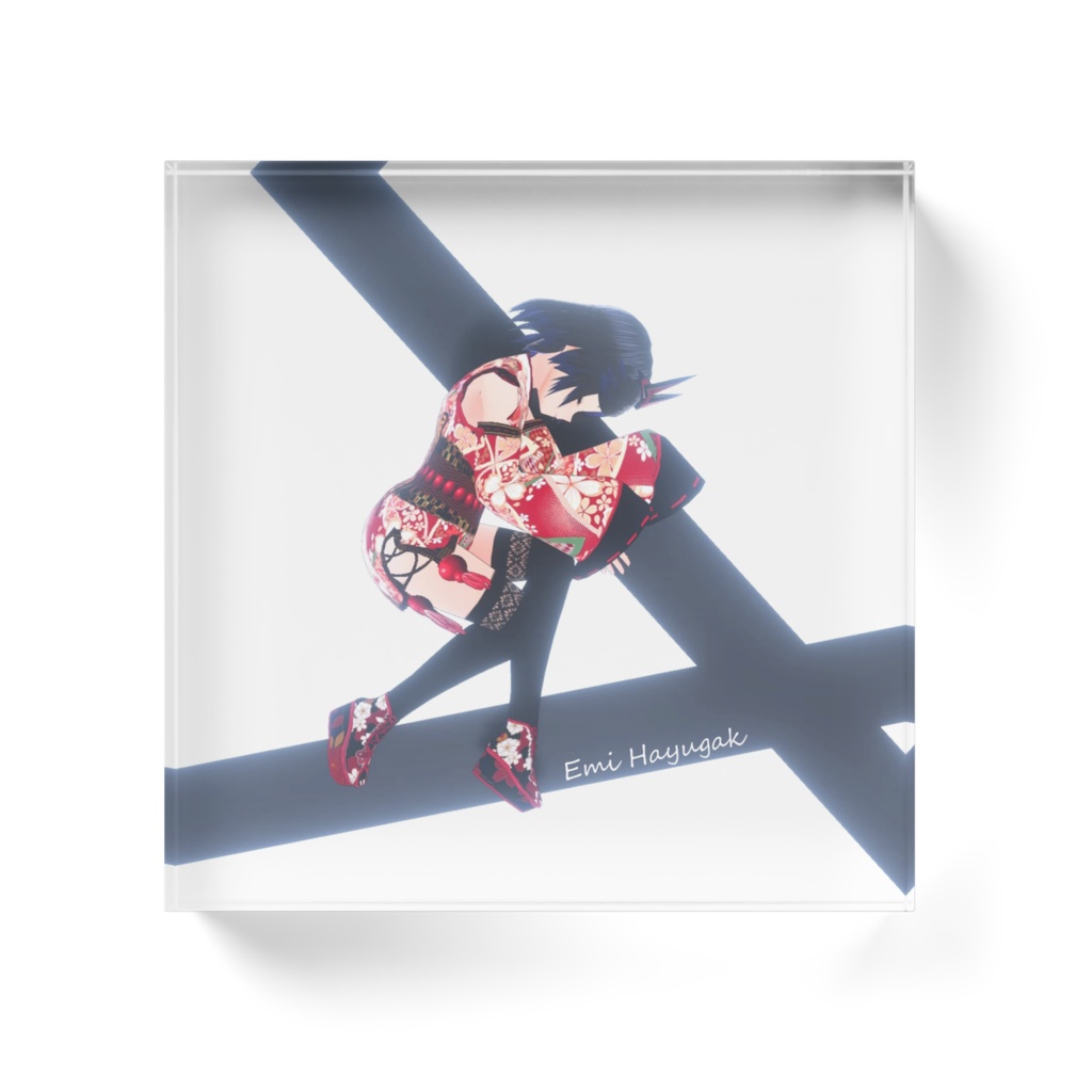 覇優雅エミ(ISOWARAIRANIモデル)アクリルブロック