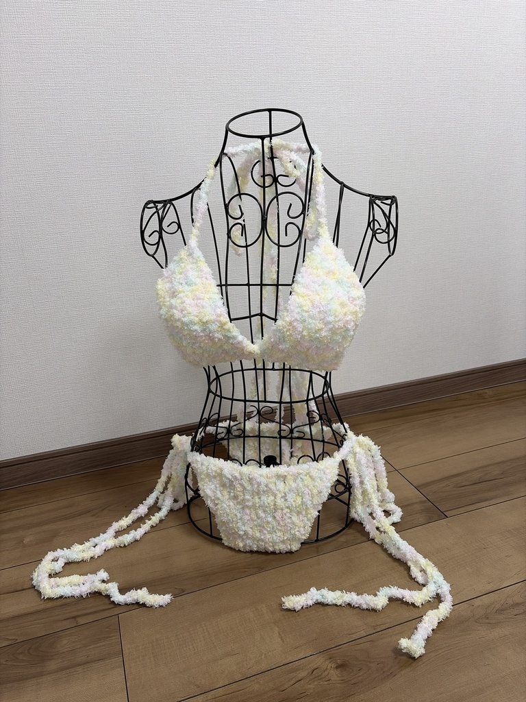 毛糸 ビキニ パステルマーブル