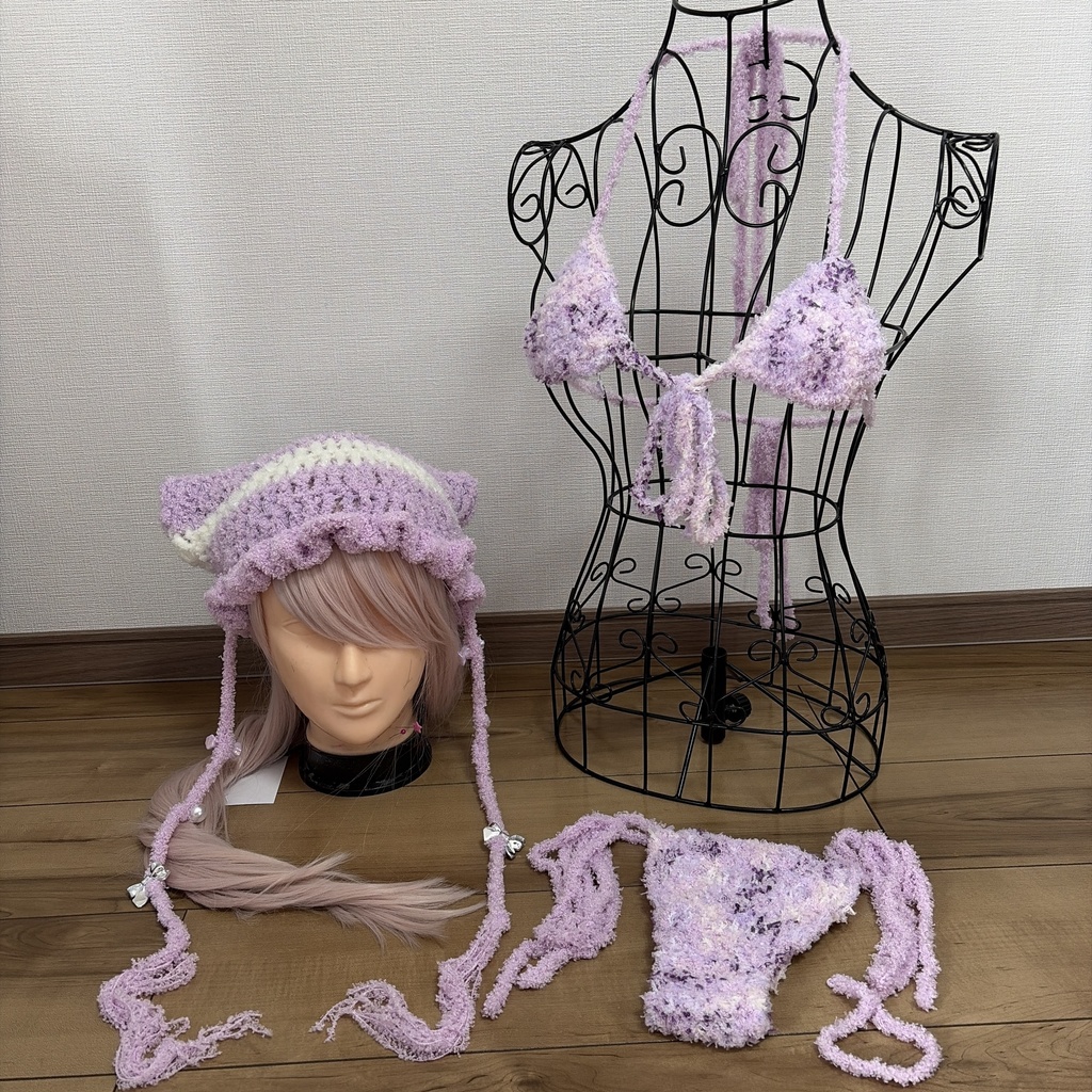 毛糸ビキニ フルセット