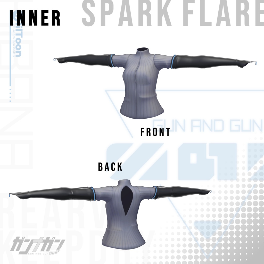 【全25対応】Spark flare【#VRガンナガン ヒバナ衣装】