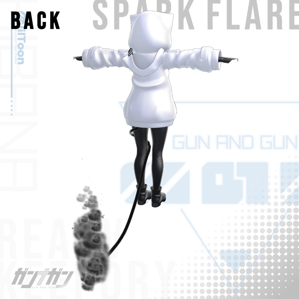 【全25対応】Spark flare【#VRガンナガン ヒバナ衣装】