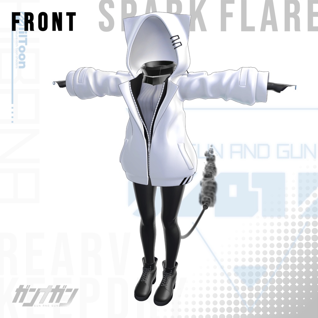 【全25対応】Spark flare【#VRガンナガン ヒバナ衣装】