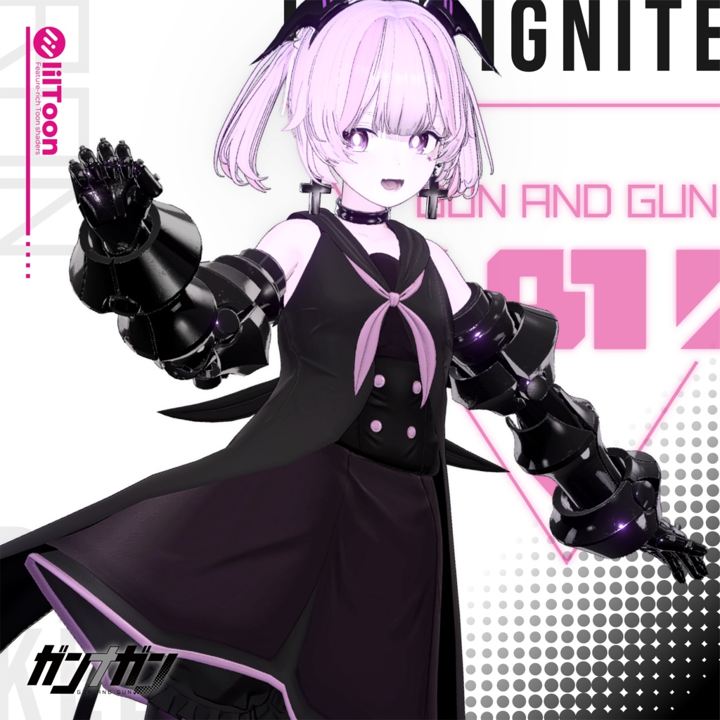 【💰️セール中💰️全25対応】Idol Ignite【#VRガンナガン ラン衣装/義手付き】
