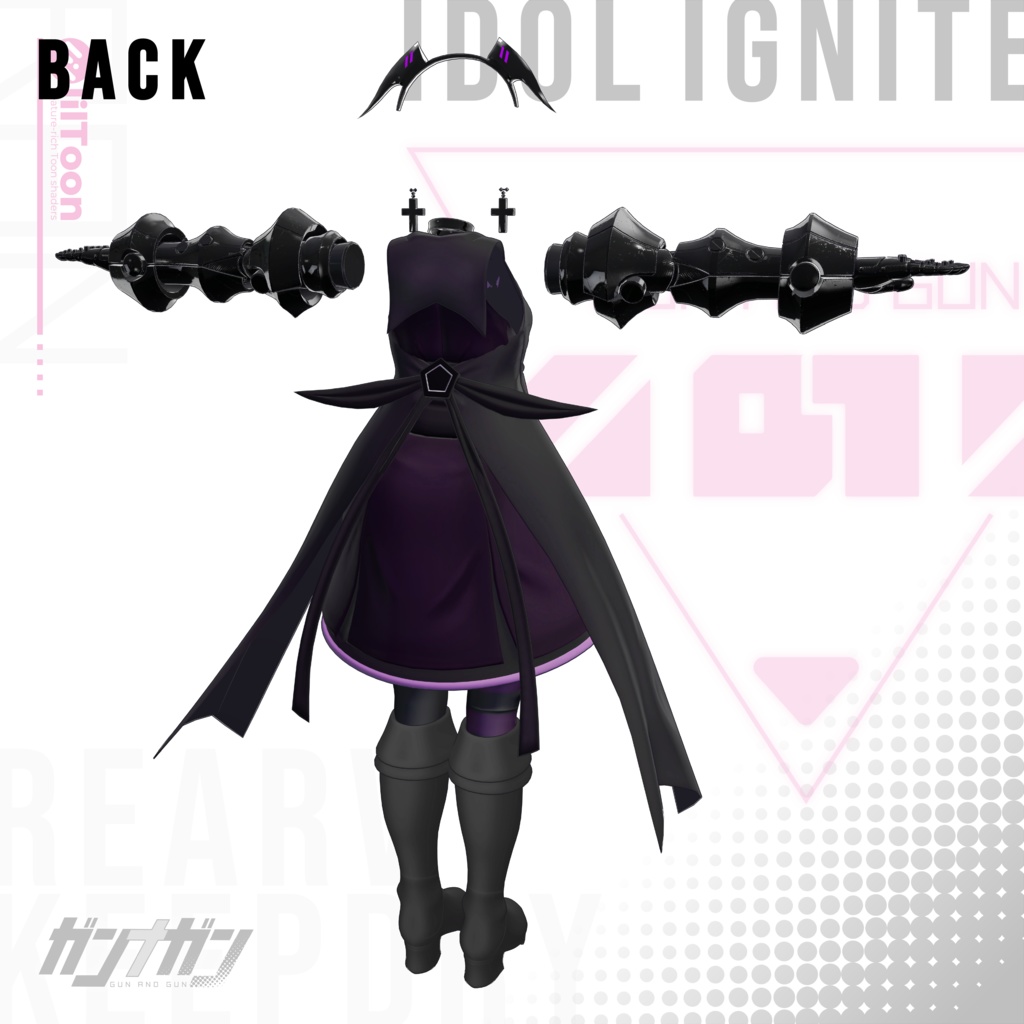 【全25対応】Idol Ignite【#VRガンナガン ラン衣装/義手付き】