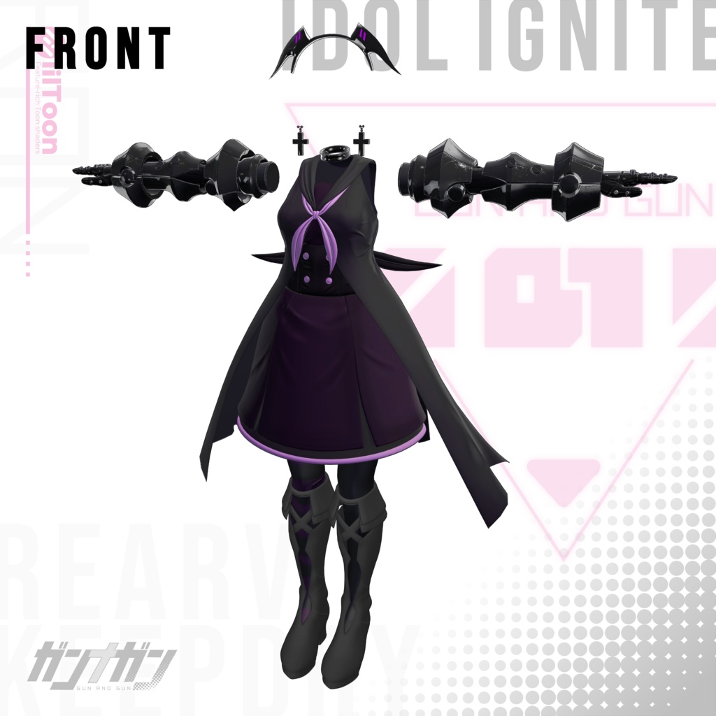 【全25対応】Idol Ignite【#VRガンナガン ラン衣装/義手付き】