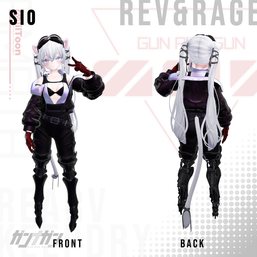 【全25対応】Rev & Rage【#VRガンナガン アマタ衣装/義足付き】