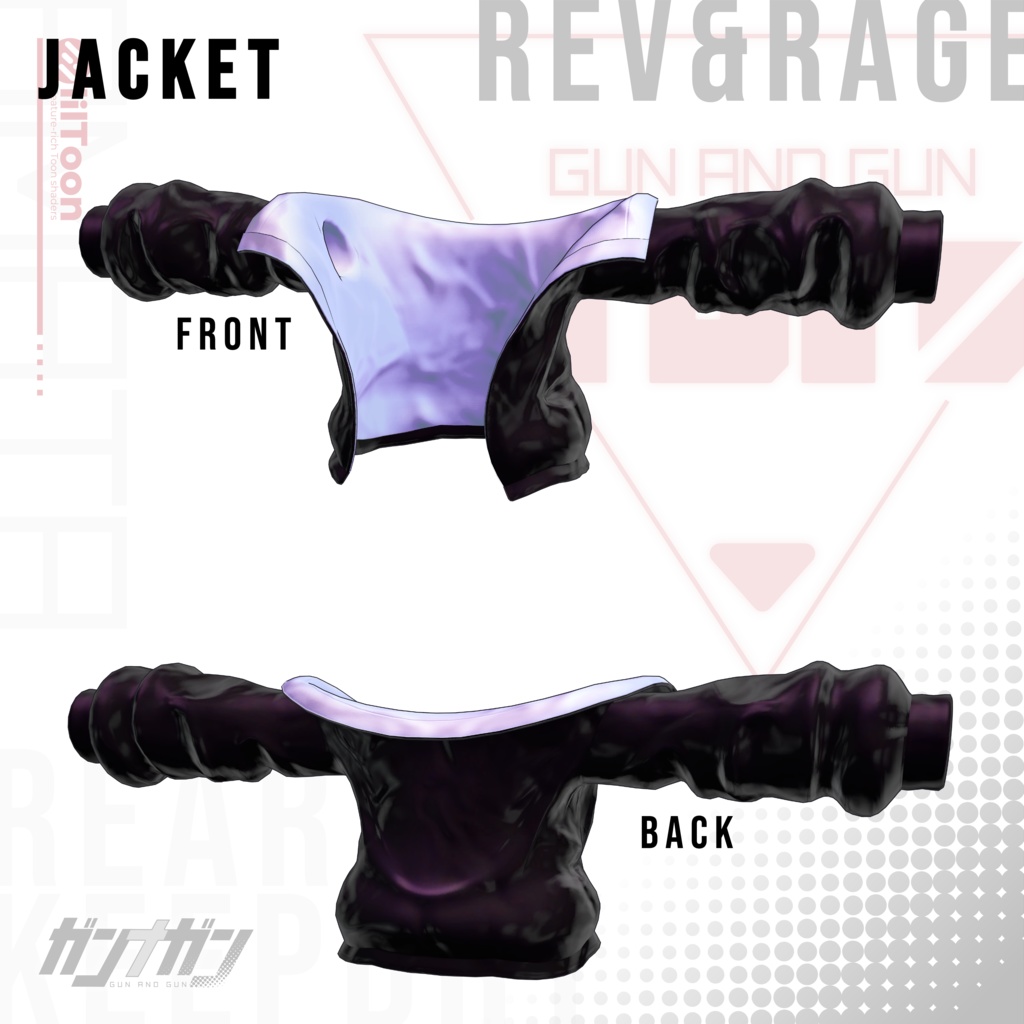 【全25対応】Rev & Rage【#VRガンナガン アマタ衣装/義足付き】