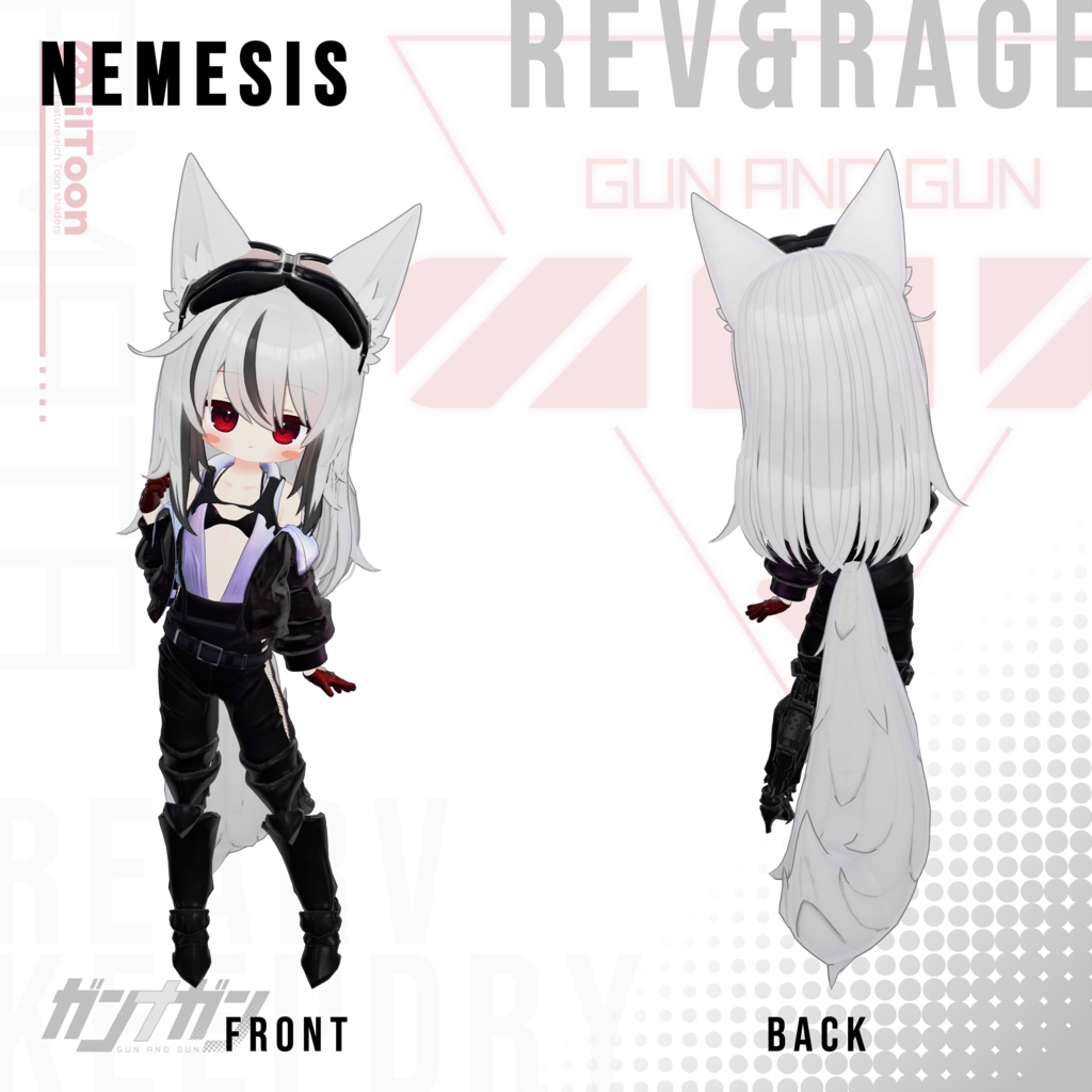 【全25対応】Rev & Rage【#VRガンナガン アマタ衣装/義足付き】