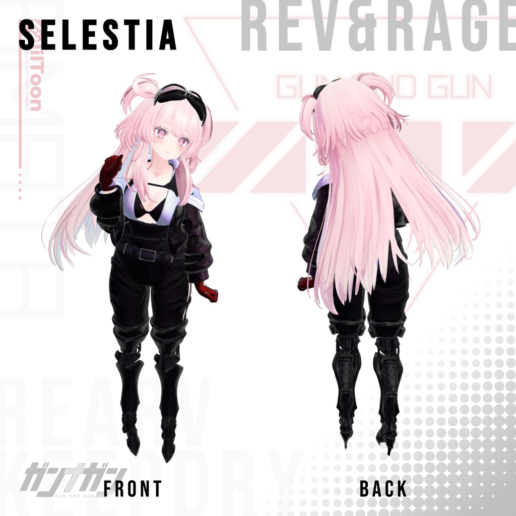 【全25対応】Rev & Rage【#VRガンナガン アマタ衣装/義足付き】