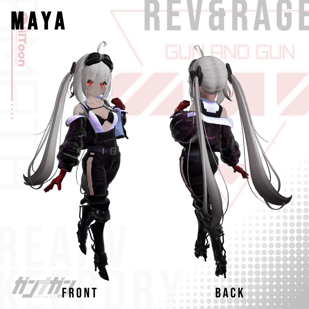 【全25対応】Rev & Rage【#VRガンナガン アマタ衣装/義足付き】