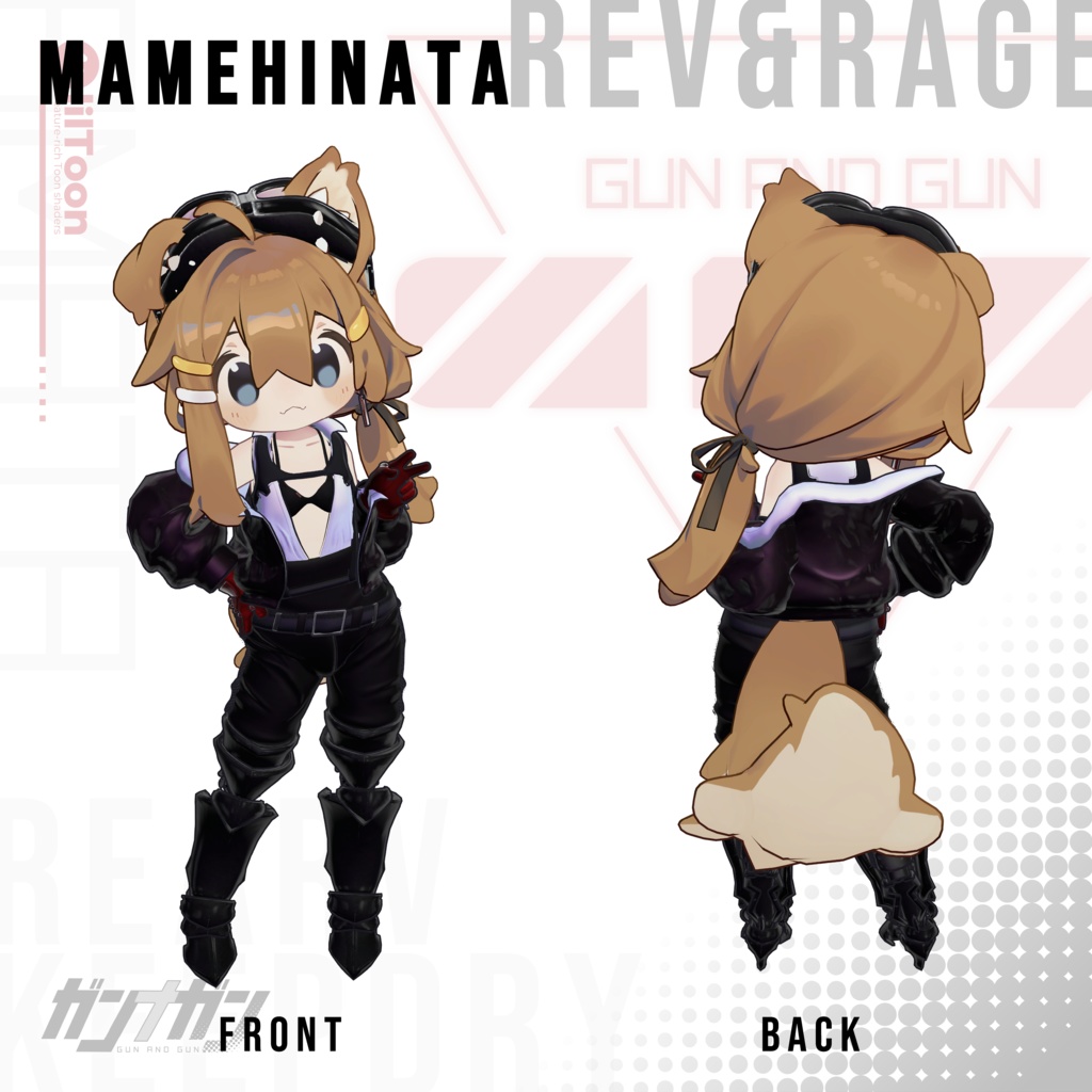 【全25対応】Rev & Rage【#VRガンナガン アマタ衣装/義足付き】