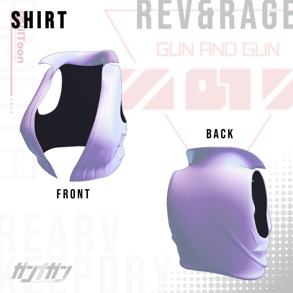 【全25対応】Rev & Rage【#VRガンナガン アマタ衣装/義足付き】