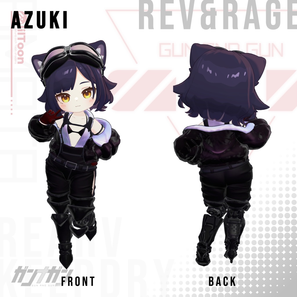 【全25対応】Rev & Rage【#VRガンナガン アマタ衣装/義足付き】