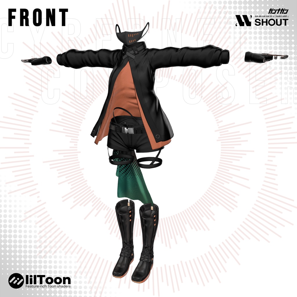 【全29対応】Cybernetic Composer【#VRガンナガン ナナネ衣装】