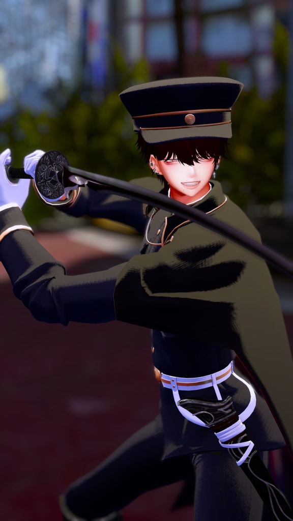 【全8対応】廃滅の緋&ヒヒイロガネ【#VRブラリコ 衣装&武器】