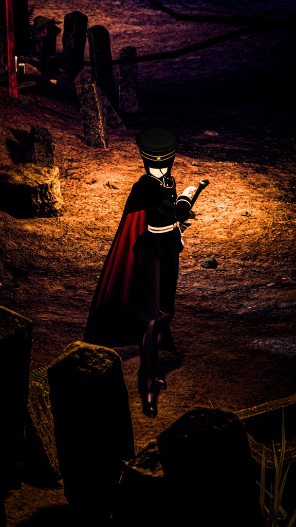 【全8対応】廃滅の緋&ヒヒイロガネ【#VRブラリコ 衣装&武器】