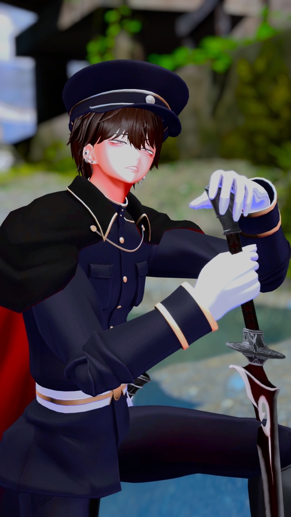 【全8対応】廃滅の緋&ヒヒイロガネ【#VRブラリコ 衣装&武器】