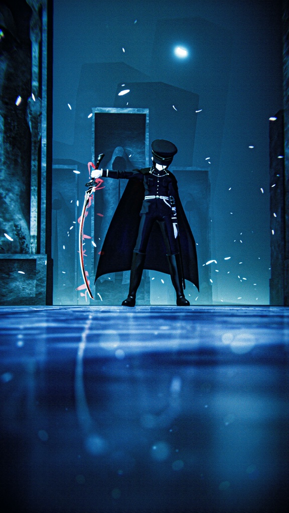 【全8対応】廃滅の緋&ヒヒイロガネ【#VRブラリコ 衣装&武器】