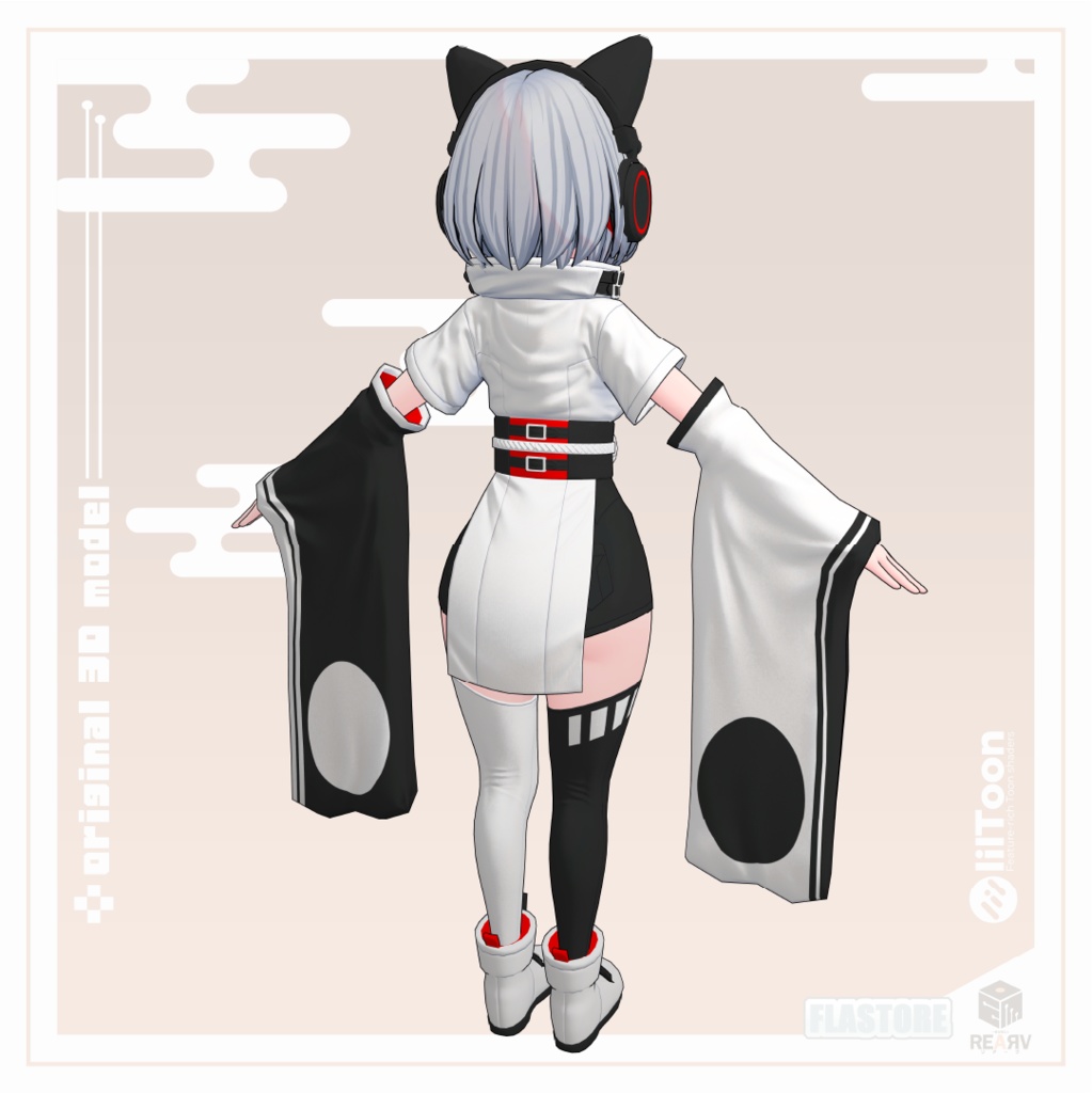 VRChat向けオリジナル3Dモデル「リアーヴちゃん」