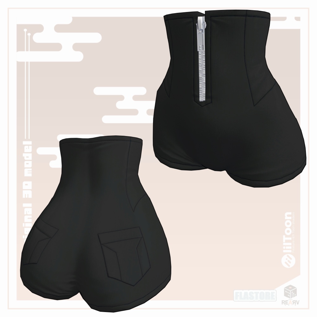 VRChat向けオリジナル3Dモデル「リアーヴちゃん」