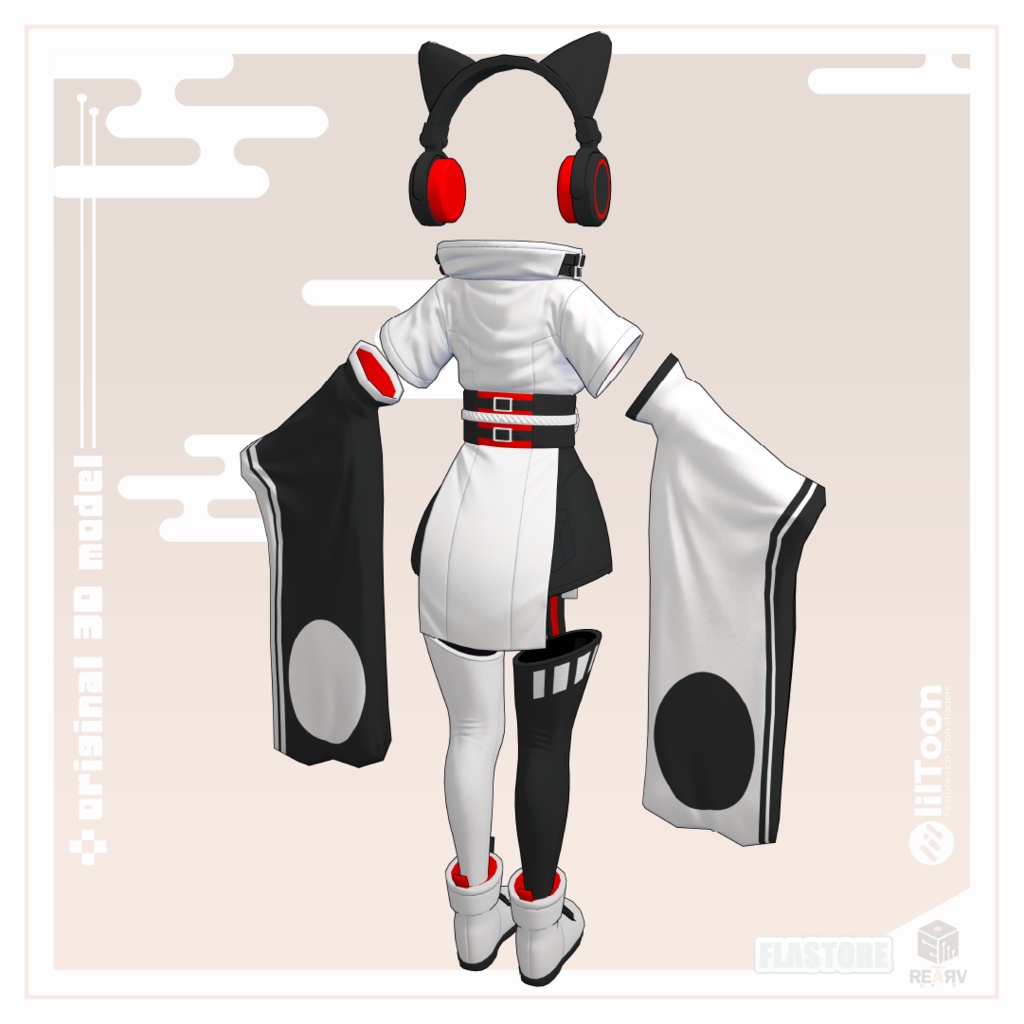 VRChat向けオリジナル3Dモデル「リアーヴちゃん」